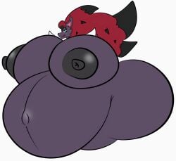 anthro ass big_ass big_belly big_breasts big_butt breasts butt female female_only huge_ass huge_belly huge_breasts huge_butt muffyhecc muffyhecc_(character) nipples pokémon_(species) pokemon pokemon_(species) pregnant ready_to_pop solo thick_thighs wide_hips zoroark