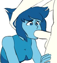 1futa 1girls blowjob blue_eyes blue_hair clothed_female_nude_futanari digitalkaiju faceless_futanari fellatio female female_focus futa_on_female futanari hands_on_another's_head holding_head lapis_lazuli_(steven_universe) oral pearl_(steven_universe) short_hair solo_focus steven_universe white_background