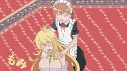 2020 2020s 2girls alternate_costume animated blonde_hair breast_grab breast_massage breasts brown_eyes brown_hair carpet cleavage covered_nipples crown female_pervert gekota grabbing groping head_back indoors jewelry large_breasts long_hair maid masturbation md5_mismatch misaka_mikoto multiple_girls necklace nipple_tweak no_sound pervert pixel_art shokuhou_misaki short_hair shoulder_massage teenage_girl teenager teenager_on_teenager to_aru_kagaku_no_railgun to_aru_majutsu_no_index tsuyoiko_ss video yellow_eyes young yuri