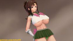 1girls 3d big_ass big_breasts bishoujo_senshi_sailor_moon brown_hair choker clothed clothing clouds crop_top curvaceous curvy diadem erect_nipples erect_nipples_under_clothes female female_focus female_only gloves green_eyes half-closed_eyes hands_on_ass huge_ass huge_breasts koikatsu large_ass large_breasts looking_at_viewer makoto_kino miniskirt no_bra open_mouth panties patreon pinup pinup_pose ponytail revealing_clothes ribbon sailor_jupiter sailor_senshi_uniform sailor_uniform seifuku skirt smile solo standing takeo92 text thick_thighs tight_clothing upskirt wide_hips