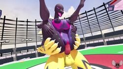 1boy 1girls 3d animated arena big_balls big_breasts big_penis bouncing_balls bouncing_breasts connivingrat detailed_background female female_pokemon female_salazzle femsub furry hands_on_ass male male_pokemon male_pokemon/female_pokemon maledom mouth_open mp4 nintendo pokemon pokemon_(species) salazzle scalie sound video zeraora