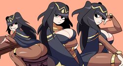 1girls ass big_ass big_breasts big_butt black_hair bodystocking breasts cleavage fire_emblem fire_emblem_awakening goth gothic large_ass nintendo solo solo_female superspoe tharja_(fire_emblem) video_games