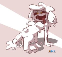 artist_signature big_dildo commission delirium_(the_binding_of_isaac) dildo dildo_sitting dmf_nsfw female female_only masturbating masturbation rule_63 sausage simple_background slime slime_girl the_binding_of_isaac