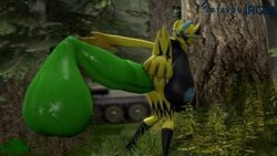 1girls 3d animated anthro disembodied_penis hyper hyper_ass hyper_balls hyper_breasts no_sound pokemon rgtdwtbr source_filmmaker t-34 tagme video zeraora