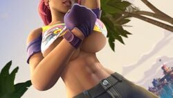 3d abs beach_bomber fortnite tagme underboob wonster-chan