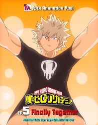 1boy blonde_hair gay hyperlactation_(artist) hyperlactationnsfw_(artist) katsuki_bakugou male male_focus male_only my_hero_academia pointy_hair poster shirt spiky_hair twink yaoi