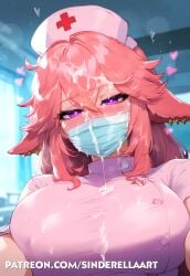 aftermath ai_generated ass_bigger_than_head big_breasts big_breasts big_butt breasts_bigger_than_head busty clinic commission cum cum_in_mouth cumshot ejaculation female genshin_impact heavenly_ass hospital hoyoverse huge_ass huge_breasts large_ass large_breasts milf nurse nurse_clothing nurse_uniform patreon patreon_url patreon_username pawg sinderellaart thick thick_ass thick_legs thick_thighs used voluptuous voluptuous_female yae_miko