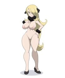 cynthia (pokemon) from nintendo by riffsandskulls