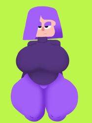 1girls curvy duolingo goth goth_girl lily_(duolingo) unknown_artist