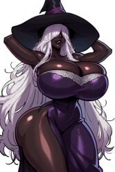 ai_generated bimbo black_body ebony elden_ring elden_ring_nightreign firstbouki huge_ass huge_breasts huge_thighs long_hair recluse_(nightreign) solo_female tagme thick_thigh voluptuous voluptuous_female white_hair