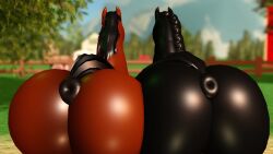 3d animated anus black_fur brown_fur equine equine_anus feral glistening_body horse no_sound puffy_anus roblox tagme video