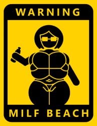 1girls animated black_body bouncing_breasts breasts caution_sign faceless female_only frontal_wedgie glasses mature_female milf mommy navel octotron2000 pictogram plump pussy self_upload short_hair silhouette skindentation solo solo_female sunscreen text thick_thighs thong wide_hips