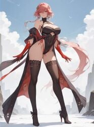 ai_generated bewitching_thighs changli_(wuthering_waves) full_body shu wuthering_waves