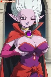 1girls ai_generated aindroidparanoid ass big_ass big_breasts big_butt breast_grab busty cleavage curvy cute dr._arinsu dragon_ball dragon_ball_daima erect_nipples exhibitionism fat_ass female female_only flirting gigantic_breasts glind grabbing_own_breast hips huge_ass huge_breasts large_ass large_breasts legs massive_breasts narrow_waist nipples no_bra parted_lips purple_eyes purple_skin slim_waist smug squeezing squeezing_breast stable_diffusion thick_ass thick_thighs voluptuous waist white_hair wide_hips wizard