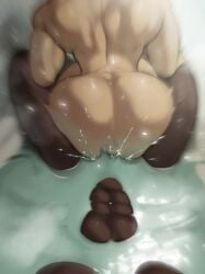 2boys abs anal anal_sex anal_sex ass assjob bath bathroom big_penis brown_skin but dark-skinned_male dark_skin erect_penis erection first_person_view gay gay_anal gay_domination gay_sex huge_cock interracial justice_(yetigo) kisho_(yetigo) large_penis light-skinned_male light_skin male male/male male_only muscular muscular_male no_visible_face pecs riding_penis thick_penis veiny_penis very_dark_skin wet yaoi yetigo