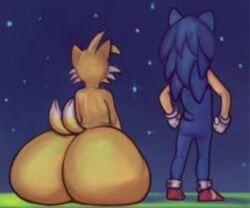 2boys big_ass classic_sonic classic_tails funny male male_only meme miles_tails_prower reddit sonic sonic_(series) sonic_mania sonic_the_hedgehog sonic_the_hedgehog_(series) stardust_speedway tails tails tails_the_fox xd