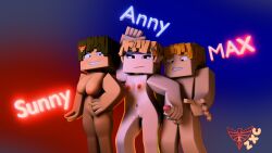 1boy2girls 1male 1male2females 2female 2females 2girl 2girls 2girls1boy 3d 3d_render anny_(enigma_zxc) big_breasts black_eyes blender blender3d blender_(software) blender_cycles blue_eyes brown_hair completely_nude completely_nude_female completely_nude_females completely_nude_male embarrassed embarrassed_male embarrassed_nude_male enigma_zxc hair holding_penis looking_at_viewer looking_down max_(enigma_zxc) minecraft naked naked_female naked_male nude_females orange_eyes orange_hair original_character original_characters simple_background small_breasts sunny_(enigma_zxc) tagme text watermark yellow_hair