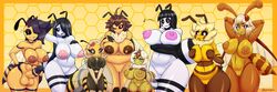 1futa 6+girls abeegail_(dibujosv12) antennae anthro aphis_(bepinips) areolae arms_up ashley_(d3m0n_) ass balls bangs bee bee_girl bepinips big_balls big_breasts big_penis black_hair black_sclera blonde_hair blossom_(thousandfoldfeathers) blue_hair blush breasts brianna_(squidt10tickles) brown_hair chubby crossed_arms dickgirl emily_(d3m0n_) erection female flower futanari hair_over_one_eye half-closed_eyes huge_breasts humanoid humanoid_penis insect_girl insect_humanoid insects jackie_(inkplasm) jackie_(welwraith) large_breasts lineup long_hair looking_at_viewer multiple_girls musical_note norah_(angryelanoises) nude original_character original_characters penis purple_eyes pussy seductive shortstack size_difference sparkle standing thick_thighs tongue tongue_out wasp white_body white_iris white_skin wide_hips wink yellow_body yellow_skin