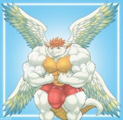 anthro bara barazoku bulge flaccid furry male male_only muscles muscular solo solo_male tylerstark