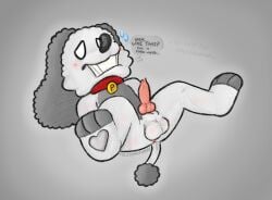 1anthro 1boy 1furry ? ?? animal_genitalia animal_penis anthro anthro_male anthro_only anus balls balls_bigger_than_penis ballsack blush blushing_at_viewer canid canid_humanoid canine canine_genitalia canine_penis cock collar collar_only confused confusion cub cub_male dialogue dick digital_drawing_(artwork) digital_media_(artwork) domestic_dog fangame fangame_character felixmcfurry five_nights_at_freddy's floppy_ears fnaf fnaf_fangame fur furry furry_male furry_only gray_background gray_fur grey_background grey_ears grey_fur heart-shaped_pawpads heart_pawpads innocent knot knotted_penis legs_apart legs_spread male male_cub male_only no_females no_pupils on_back only_male penis percy_(pwp) percy_poodle_(pwp) pink_cock pink_penis plain_background playtime_with_percy png poodle precum precum_bubble question_mark red_collar sheath simple_background solo solo_anthro solo_furry solo_male speaking_to_viewer sweat sweatdrop tail talking_to_viewer white_body white_eyes white_fur young young_male