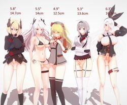 3d 5futas admiral_hipper_(azur_lane) azur_lane big_penis blonde_hair bottomless embarrassed erection frottage futa_only futanari large_breasts mainz_(azur_lane) measurements multiple_girls multiple_penises partially_clothed penis penis_comparison penis_measuring penis_size_comparison penis_size_difference penises_touching prinz_eugen_(azur_lane) prinz_heinrich_(azur_lane) retracted_foreskin roon_(azur_lane) small_breasts smile uncensored white_hair