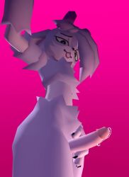 3d 3d_animation animated anthro fur furry genital_fluids genitals horizon-fucker low_poly masturbation no_sound precum precum_drip precum_string tagme video