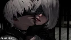 1boy 1girls 2020 20s 3d 60fps age_difference android animated artist_name background backpack bag bars black_blindfold black_choker black_clothing black_coat black_dress black_gloves blender blindfold blonde_hair bob_cut bored breasts choker close-up clothed coat dainapp dark_room dpmaker dress duo edited face female forced forced_kiss gloves grey_hair gynoid hair hairband hand_on_another's_chest hand_on_chest hd hd_(traditional) hetero holding hug hugging humanoid indoors interpolated kiss kissing kissing_cheek larger_female licking licking_face light-skinned_female light-skinned_male light_skin long_sleeves loop male male/female male_on_female mature_female medium_breasts mole mole_under_mouth multicolored multicolored_clothes multicolored_gloves neckwear nier nier:_automata nier_(series) no_sound platinum_games prison puffy_sleeves pushing pushing_away rape resized robot robot_boy robot_girl short_hair shorter_than_10_seconds size_difference smaller_male square_enix standing straight tongue tongue_out uninterested uninterested_female upscaled very_high_resolution video white_hair yorha_2b yorha_9s younger_male