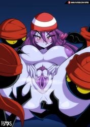 anal anal_fingering fur ilustretsspoks looking_at_viewer monster_boy purple_hair purple_pussy purple_skin pussy pussy_juice risky_boots shantae tinkerbat underling villain villainess