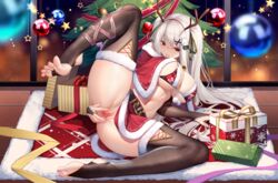 bikini christmas feet horns meion pussy pussy_juice skirt_lift swimsuits thighhighs uncensored