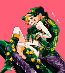 1girls depressed_dilf dilf father_and_daughter female hat incest jojo's_bizarre_adventure jolyne_kujo jotaro_kujo non_con stone_ocean