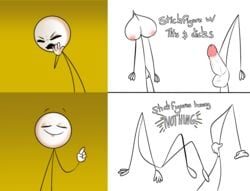 balls breasts dick henry_stickmin henry_stickmin_(game) joke meme no_genitals penis pussy stickfigure stickman tits