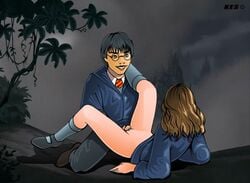 harry_james_potter harry_potter hermione_granger kes_(artist) tagme