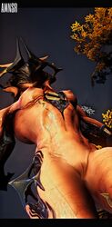 3d alien alien_girl amonsrule big_breasts breasts ember_(warframe) innie_pussy nipples no_humans photoshop pussy skin space video_games warframe warframe_captura_adventures warframetenno