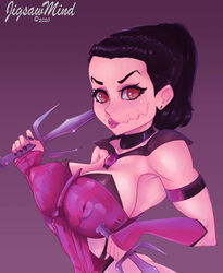 1girls 2d breasts cleavage clothed_female clothing curvaceous curves curvy demon_girl edenian female hair hips hourglass_figure huge_breasts humanoid hybrid legs masked medium_hair midway mileena monster monster_girl mortal_kombat mortal_kombat_x narrow_waist navel netherrealm_studios panamanianprincess solo standing straight_hair tarkatan thick_thighs thighs toned video_game voluptuous wide_hips yellow_eyes