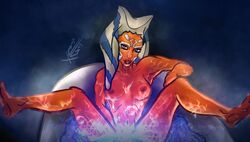 1girls 2021 ahsoka_tano clone_wars dbx female female_only solo star_wars star_wars_rebels text togruta