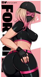 ass athleisure_assassin breasts female fortnite looking_back nipple_bulge storycatt tagme