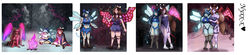 ass_expansion blue_skin brainwashing breast_expansion cirno corruption female fujiwara_no_mokou identity_death nyxx-x purple_skin red_skin succubus sumireko_usami touhou transformation transformation_sequence wings