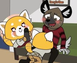 <3_eyes 2022 2d 5_fingers aggressive_retsuko ailurid animated anthro anthro_on_anthro anthro_penetrated anthro_penetrating anthro_penetrating_anthro anthro_penetrating_female artist_name ass black_body black_bottomwear black_clothing black_fur black_nose black_pants black_penis black_shirt black_topwear blush bodily_fluids bottomwear brown_body brown_eyes brown_fur cherryfurvixen closed_eyes clothed clothed_sex clothing digital_media_(artwork) duo erection eye_contact fellatio female female_penetrated fingers footwear fur furniture genitals gif grey_body grey_clothing grey_fur grey_topwear haida hand_on_penis handjob happy happy_sex heart humanoid_genitalia humanoid_penis hyaenid inner_ear_fluff inside interspecies kneeling looking_at_another looking_pleasured loop male male/female male_penetrating male_penetrating_anthro male_penetrating_female mammal markings multicolored_body multicolored_clothing multicolored_fur multicolored_shirt multicolored_topwear no_underwear open_mouth oral orange_body orange_fur pants penetration penile penis red_clothing red_panda red_shirt red_topwear retsuko saliva saliva_on_penis sanrio sex shirt shoes short_playtime sitting skirt smile smooth_fur sofa spotted_hyena spread_legs spreading striped_markings striped_tail stripes sweat tail_markings tail_motion tailwag teeth topwear tuft white_body white_fur