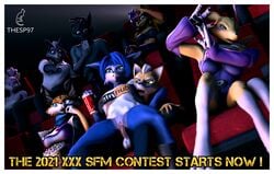 2020s 2021 20s 3_fingers 3boys 3d 5girls anthro bandai_namco bare_arms beverage blaze_the_cat blue_eyes border bottomless_female brand_name_imitation canid canine canis carmelita_fox caught cellphone clitoral_hood contest crossover digimon digimon_(species) disgust disgusted disposable_cup domestic_cat drinking drinking_straw duo eastern_and_western_character eating exhibitionism exibitionism facing_viewer felid feline felis female food fox fox_mccloud furry gesture green_eyes grossed_out group hetero highres ignoring indoors krystal lifting_sunglasses lynx male mammal midriff miyu_lynx movie_theater nintendo penile_penetration penis_in_pussy penis_in_vagina phone pogchamp pointing pointing_at_another popcorn popcorn_bucket pornhub procyonid public public_sex pussy raccoon recording renamon reverse_upright_straddle sega sex sitting sly_cooper_(series) smartphone smooth_fur soda sonic_(series) sony_corporation sony_interactive_entertainment source_filmmaker spectators spread_legs star_fox straight sucker_punch_productions tagme theater theater_seating theater_sex thesp97 uncensored unfazed unwanted_sex vaginal vaginal_penetration vaginal_sex veiny_penis white_border wolf wolf_o'donnell