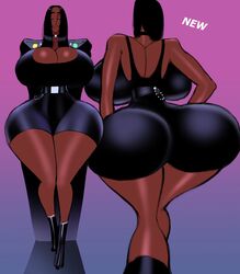 1girls ass big_ass big_breasts breasts bursting_breasts busty chanleefat cleavage clothed clothed_female clothing colored dark-skinned_female dark_skin dazzy_(chanleefat) ear_piercing earrings female female_focus female_only fully_clothed hips hourglass_figure huge_breasts hyper legs looking_at_viewer no_bra original original_character original_characters piercing purple_eyes thighs voluptuous wide_hips