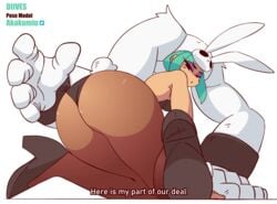 1girls animated ass ass_shake big_ass breasts bunny_ears bunny_girl bunnysuit cerebella diives fat_ass female female_only jiggling_ass looking_at_viewer looking_back pantyhose presenting presenting_hindquarters provocative skullgirls solo thick_ass thick_hips thick_thighs twerking wide_hips