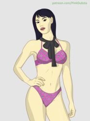 1girls asian asian_female black_hair brown_eyes chinese female female_only georgina_cheng grand_theft_auto grand_theft_auto_online grand_theft_auto_v human human_only light-skinned_female light_skin lipstick looking_at_viewer pale_skin pink_dubsta solo underwear underwear_only