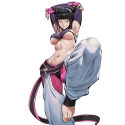 big_breasts breasts capcom erect_nipples juri_han loped nipple_bulge street_fighter tagme underboob