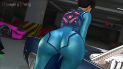 1girls 3d 3d_(artwork) almightypatty alternate_version_available animated ass ass_focus big_ass big_butt big_thighs brown_eyes brown_hair butt_focus car chun-li clothed cosplay crossover garage hips huge_ass large_ass leaning_forward metroid mp4 no_sound samus_aran_(cosplay) shaking_butt short_hair street_fighter street_fighter_v teasing thick_thighs twerking video virtamate wide_hips zero_suit