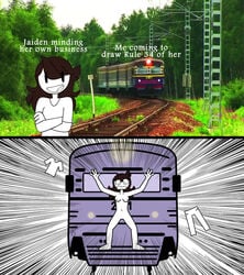 clothes_removed david_sucre hit_by_train i_like_trains incoming_train jaiden jaiden_animations jaidenanimations meme nude nudity tagme train youtube youtuber