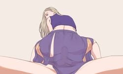 1boy 1girls anal ass blonde_hair clothed clothed_sex cowgirl_position crop_top female female_focus female_on_top from_behind hair_down ino_yamanaka long_hair looking_at_viewer looking_back male naruto naruto:_the_last naruto_(series) naruto_shippuden no_panties no_underwear penetration_under_clothes reserexerion see-through see-through_clothing see-through_skirt sex skirt spread_legs squatting testicles unseen_male_face