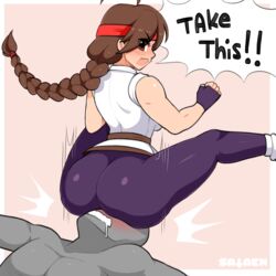yuri sakazaki from art of fighting by sataenart