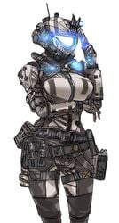 1girls armor breasts clothed female knife pilot_(titanfall) pulse_blade_pilot solo tagme titanfall unknown_artist