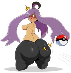 anthro ass breasts butt_smack female flora_fauna gourgeist huge_ass mob_face motion_lines nintendo pokémon_(species) pokeball pokemon pokemon_focus shiny_gourgeist shiny_pokemon sssonic2 thick_thighs video_games wide_hips