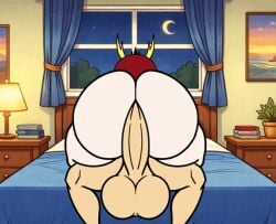 animated bal balls bouncing_ass clapping_cheeks fat_ass female female_focus female_penetrated gif hekapoo horns huge_ass massive_ass penis_in_pussy red_hair riding_penis star_vs_the_forces_of_evil straight thick_ass vaginal_penetration white_body xsherlock420_(artist)